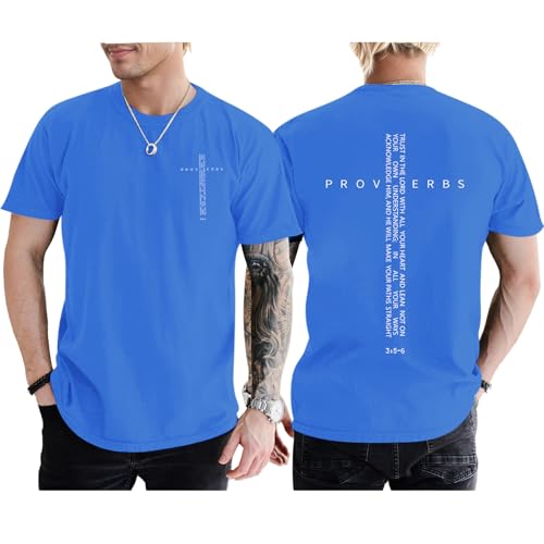 Image of Christian Shirts for Men Vintage Religious Cross Bible Verse T-Shirt Jesus Faith Tshirt Inspirational Graphic Tees