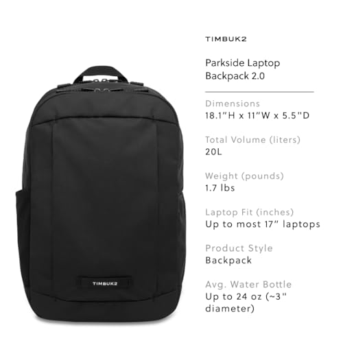 Image of Timbuk2 Parkside Laptop Backpack 2.0, Eco Black