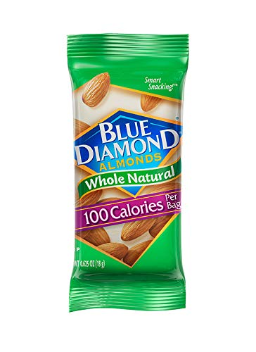 Blue Diamond Almonds, Raw Whole Natural, 100 Calorie Pack, 7 Count