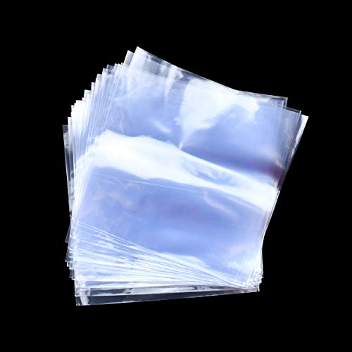 Image of Enenes 300 PCS 4 x 4 Inch Shrink Wrap Bags, Clear Polyolefin Heat Shrink Bags for Soap Bars, Candles, Bath Bombs, Homemade Treats, Gifts and Crafts