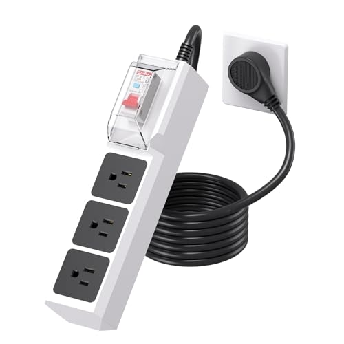 GFCI Power Strip with 10ft Extension Cord