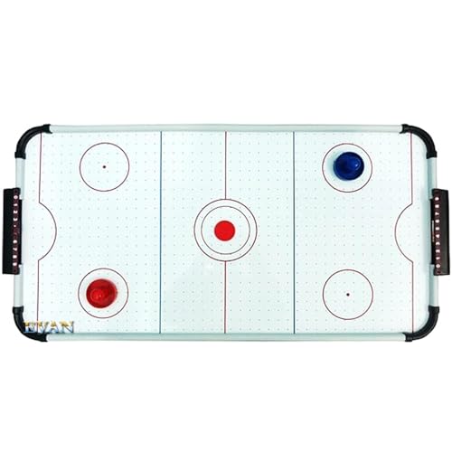 Image of Lagertha Wooden Indoor Air Hockey Game Table Top Toy for Kids, Big Size 80 x 42 x 23.5 cm, Multi Color