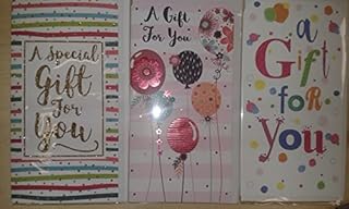 Pack of 6 Money Wallets for Cash Voucher Gifts in 3 Designs Multipack