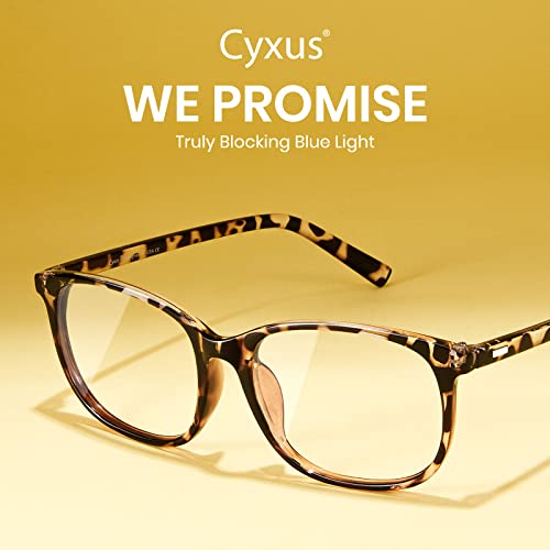 Image of Cyxus Blue Light Blocking Glasses Women Men Computer Gaming Square Glasses UV400 Protection Anti Eyestrain
