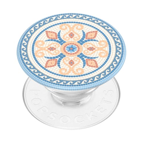 Image of ​​​​PopSockets Phone Grip with Expanding Kickstand, Adhesive Grip - Portofino Tile
