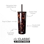 Simple Modern Iced Coffee Tumbler, Insulated | 24oz | Tortoise - Image 3