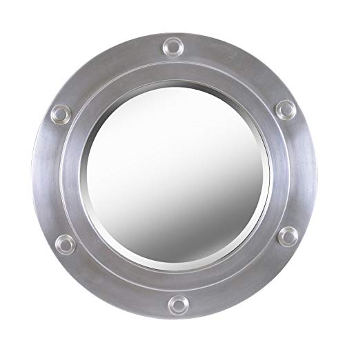 Kenroy Home 60050 Portside Mirrors, Small, Weathered Steel Finish