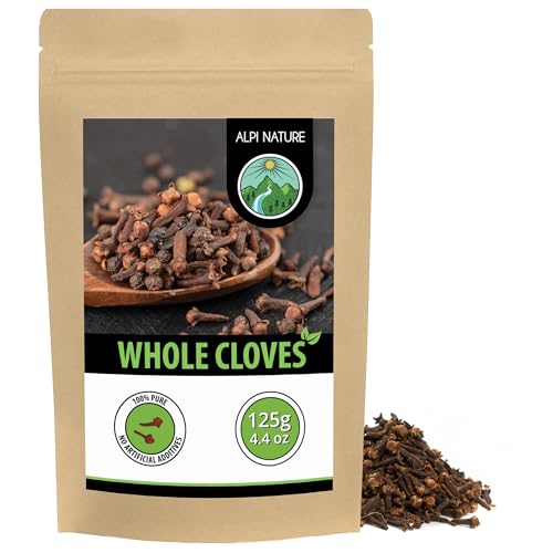 Alpi Nature Cloves Whole 125g 4.4 oz Dried Whole Clove Buds Cloves Spice for Cooking
