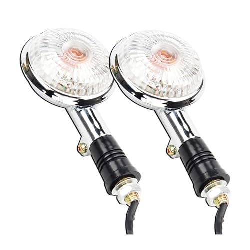 Intermitentes de Moto luz ámbar redonda, 2 uds. para XV y XVS Virago