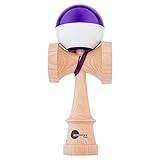 Kendama USA Kaizen Half Split Kendamas Sticky Paint Options & Extras Included (Purple)