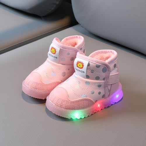 Toddler Girl Over The Knee Boots Toddler Warm Children Luminous Cotton Light Boots Led Baby Girls Boys Kids Shoes Winter Casual Shoes Toddler Girl Warm Boots2