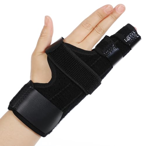 Fewener Finger Splint, Boxer Break Metacarpal Splint Brace – 4th or 5th Finger Splint Support (X-Small)