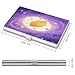 VstaDank Star Eucalyptus Leaf Business Card Holder Fashion Aluminum Alloy Flip Cover Credit Card Holder High End Professional Name Cards Case Exquisite Pocket Metal Cards Holder for Work