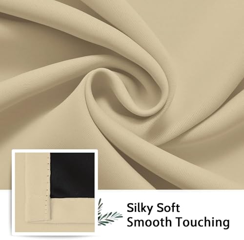 Image of Galaxy Home Decor Premium True Blackout Curtains for Window 4 Feet Long 100% Light Block | Thermal & Noise Insulation | Black Back Coating | Pack of 1 | Gold