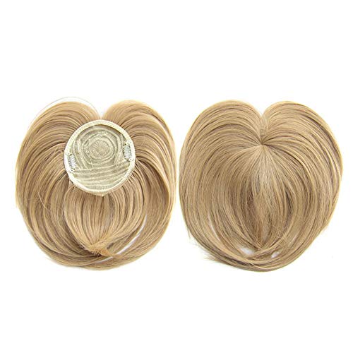 Sweetichic Clip-on Hair Topper, Heat Resistant Fiber Hair, Extension Wig Hairpiece for Women, Density Top Hair Pieces, Human Hair Clip in Hair Toppers, Top Hairpieces for Women with Thinning Hair