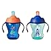 Tommee Tippee Trainer Flippee Straw Cup, Soft Straw, BPA-Free - 8 Ounce, 2 Count (Designs Will Vary)