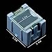 RELAND SUN 5pcs SMT Storage Boxes Electronic Components Mini Storage Case SMT SMD Assortment Box Container with Lids (blue)