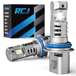 RCJ 9007/HB5 Fog Light Bulbs, 6000K Cool White, Plug-N-Play, Pack of 2