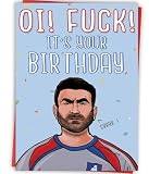Zyulin Humorous Birthday Card, Roy Kent Birthday Card for Ted Lasso Fans