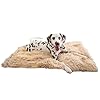 Best Friends by Sheri Calming Shag Dog Blanket – Ultra Soft Faux Fur Pet Throw, Anxiety-Relief, Lightweight Warm Bed Cover for Dogs and Cats, Machine Washable, Taupe, 30" x 40"