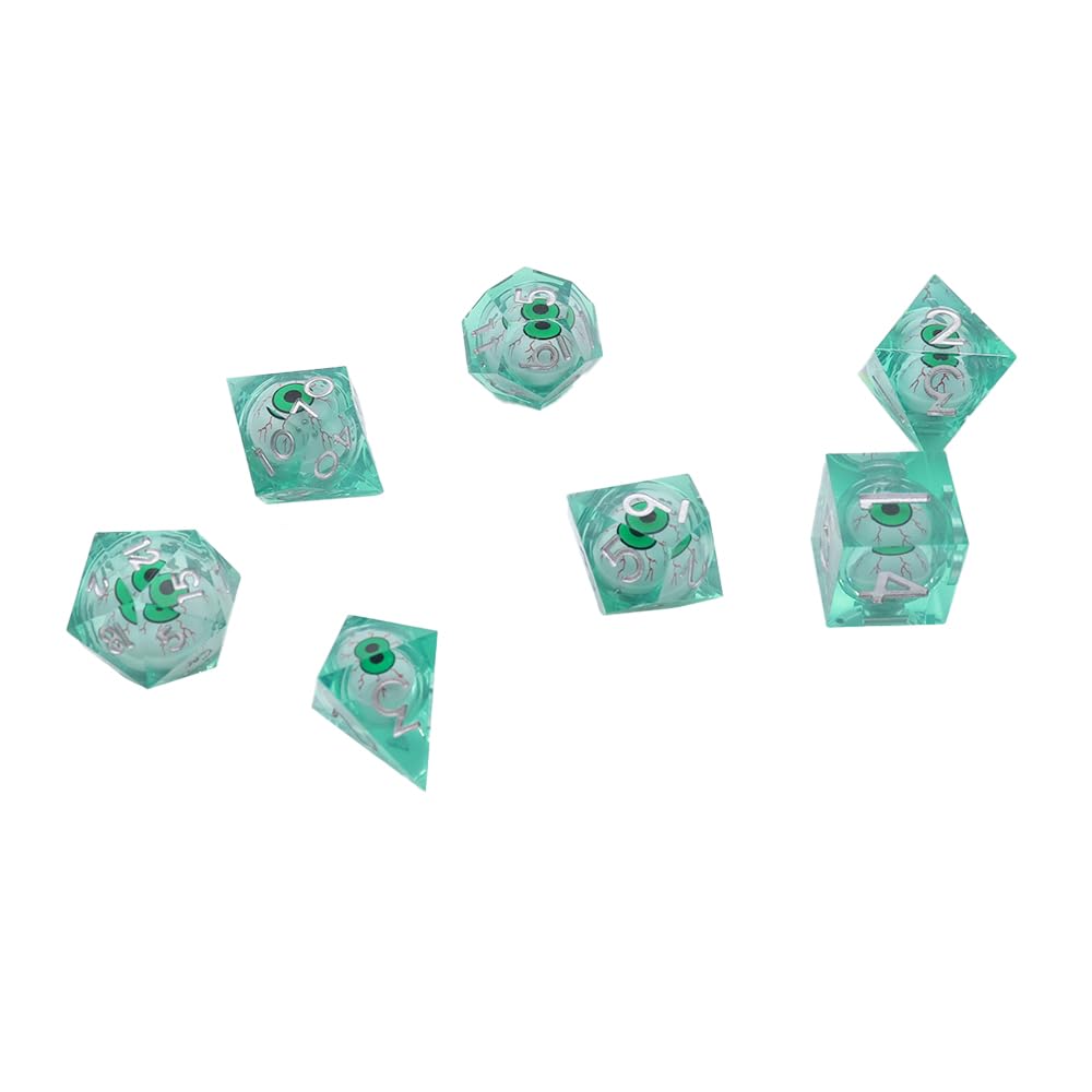 Sarini DND Dragon Eye Dice Dice Set Resin Sharp Edged Dice Set including Gift Box - Image 3