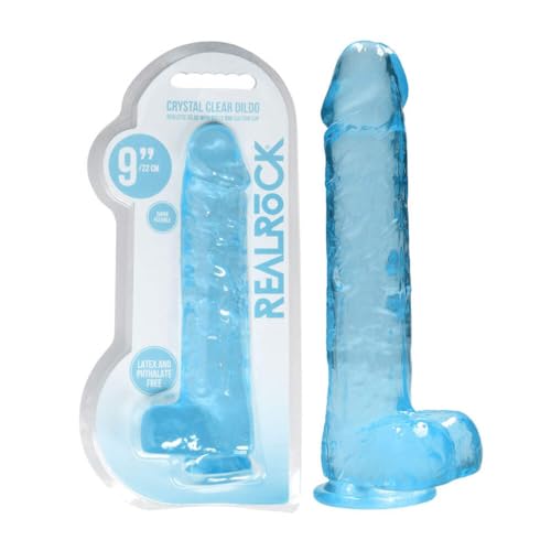 Godemichet réaliste avec ventouse Shots Realrock de 22cm pour pénétration vaginale