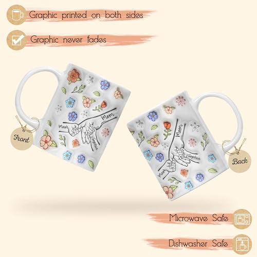 Grandma-You-Hold-Our-Hands-Also-Our-Hearts-Mug-With-Kids-Name-Personalized-Mothers-Day-Gifts-For-Mom-Grandma-Personalized-2D-Mom-Nana-Coffee-Mug-Mom-Birthday-Gifts-From-Daughters-Sons-Mom-Cup