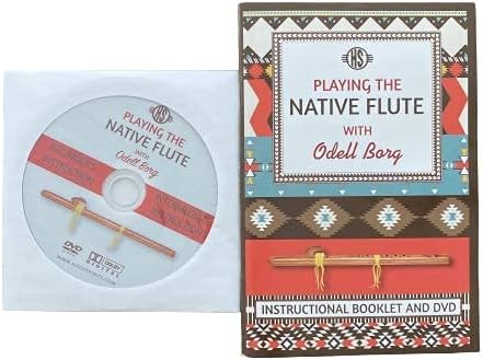 Playing the Native American Style Flute with Odell Borg Pocket Book and DVD Explaining How to Play and Care English