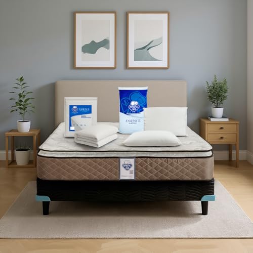Opiniones y reviews de Colchon Mas Box Matrimonial los más solicitados. 49 Spring Air Colchón Individual Berkeley Mas Box, 2 Pack De 2 Almohadas Suaves + Protector De Colchón | Cama con Máximo Soporte y Confort Ortopédico de Firmeza Media - 5 años de...