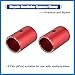 VekAuto 2Pair Bike Handlebar Shim 25.4-31.8mm Shim Bicycle Handlebar Stem Shim Adapter Size Reducer Sleeve Spacer Clamp Fixed Gear for MTB Road Cycling Aluminum Alloy Red Auto Accessories