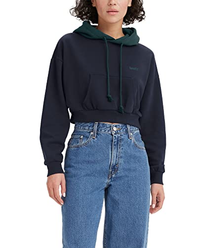 Levi's Women’s Laundry Day Sweat Set, (New) Deep Sea Moss Total Eclipse, Small #TOP7