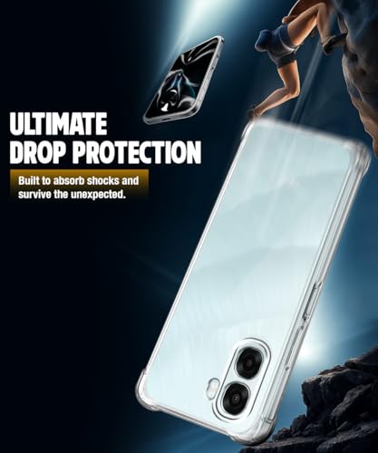 Image of WOW IMAGINE Clear Back Cover Case for Oppo K14x 5G | Oppo A6x | A6s 5G | Shockproof Soft TPU Case | Cushioned Edges for Ultimate Protection Back Cover Case - Transparent