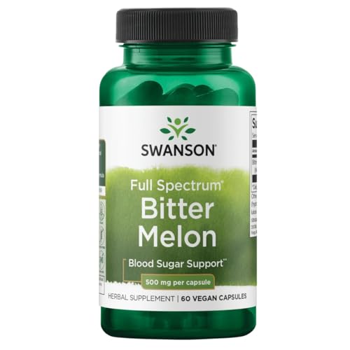 Swanson Full Spectrum Bitter Melon (Momordica) 500 Milligrams 60 Capsules Swanson Full Spectrum Bitter Melon (Momordica) 500 Milligrams 60 Capsules