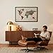Vyvox Travel World Map with Pins, 31.5