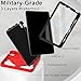 Case for iPad Air 11 Inch Case M2 / M3 (2024/2025) iPad Air 5th/4th Generaton 10.9 Inch (2022/2020) 6th Generation 2024 Cover for Kids with Pen Holder Screen Protector Thickned Cornor, Red Black