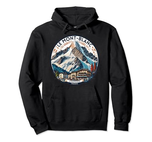 Chamonix Mont Blanc Ski & Climb Hoodie