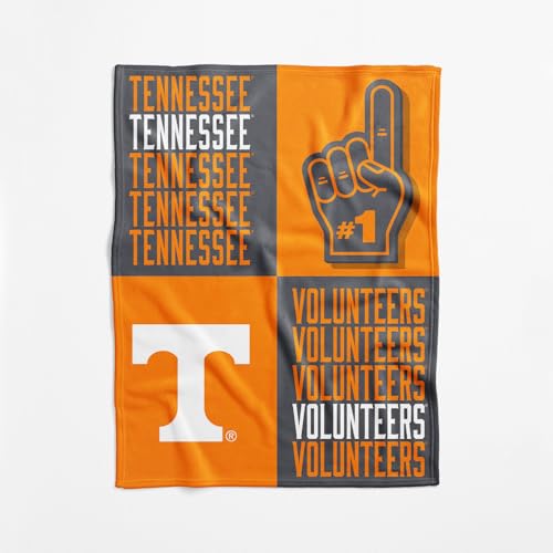 NCAA Tennessee Volunteers Officially Licensed Baby Swaddle Blanket, 40 x 50 in, Soft Lightweight Polyester, Domino Design