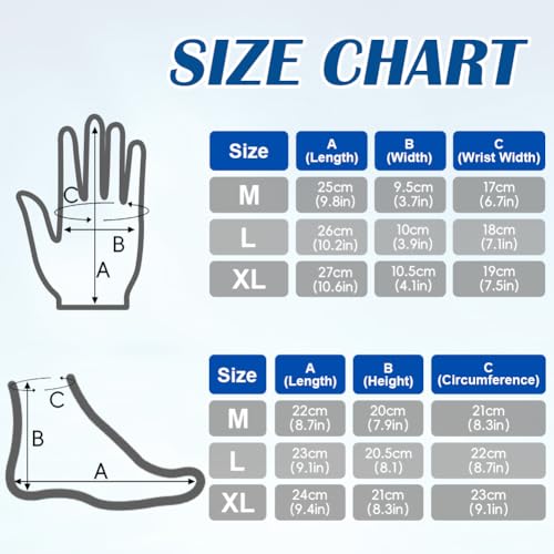 AOOSA Neopren Tauchhandschuhe und Socken, Unisex 3 mm Warme Tauchhandschuhe und Tauchsocken, Flexibel Neoprenanzughandschuhe und -socken mit Anti-Rutsch Partikeln für Tauchen, Surfen, Schnorcheln-M
