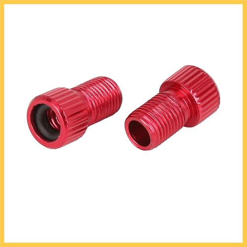 Adaptador de Valvula para Bici de Frances a Americano BULLSPANN Rojo Pack 4 Piezas miniatura 4
