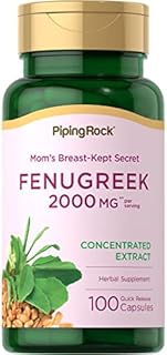 Piping Rock Fenugreek Capsules 2000mg | 100 Count | Concentrated Extract | Herbal Supplement | Non-GMO, Gluten Free