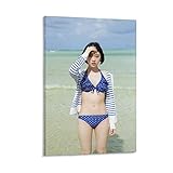 堀未央奈 乃木坂46女優 セクシー 写真 水着 グラビアアイドル ポスター 可愛いしさト現代 印刷 版画 壁掛け 壁の絵 部屋飾り16x24inch(40x60cm)