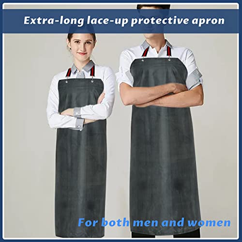 Etbol Thick Rubber Apron,Professional Waterproof Chemical Oil Resistant Aprons For Dishwashing,Dog Grooming,Butcher(1 Pack) #TOP6