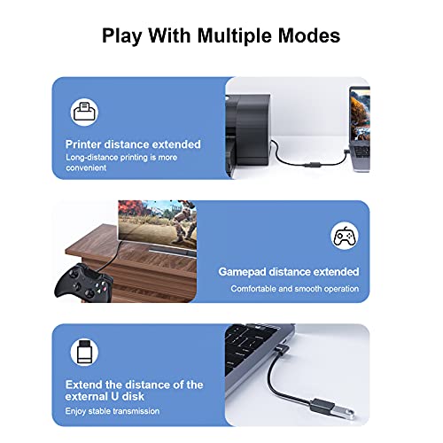 Oxsubor Superspeed Usb 3.0 Male To Female Extension Data Cable Left And Right Angle 2Pcs (20Cm,8In) #TOP5