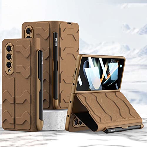para o Samsung Galaxy Z Dobra 4 Estojo com porta caneta S,Capa de Couro Empresarial Slot de caneta S