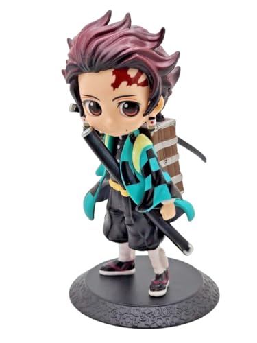 Image of Anime Cartoon Character Q Posket Action Figure | Limited Edition | Attractive Lightweight Durable Toy Figures for Home Decors Office Desk and Study Table (Tanjiro)