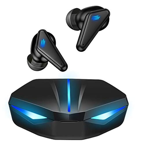 KAJYLFAST ゲーミングヘッドセットワイヤレスのワイヤレスブルートゥースイヤホンイヤホンスーパーベーススマートフォンの低遅延サウンド位置