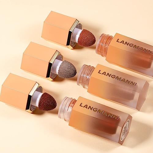 Liquid Contour Stick -Built-in Sponge Tip Sculpted Complexion Wand Cream Face Concealer Contour Waterproof Long Lasting Natural Bronzer Smooth Shimmer Face Highlighter Makeup Contour Stick (# 101) - Image 8