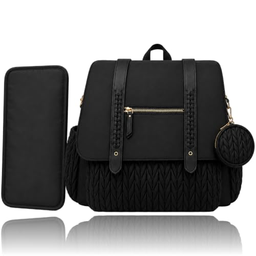 Image of Baby Diaper Bag | Diaper Bag for Mothers For Travel | Baby Bags For Mothers Carry | Baby Diaper Bag For Mother For Travelling | Mommy hand Tote Sling Lugguage diapers Handbags with Changing Mat