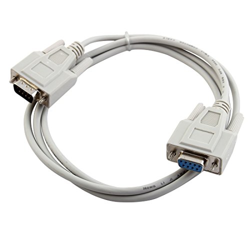 uxcell 1.5 Meters DB9 9 Pin Female to Male F/M Converter Extension Cable for Computer PC