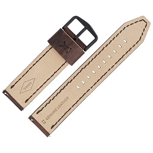 فوسيل سوار ساعة 22 ملم جلد بني - FS-5251SET | LB-FS5251SET